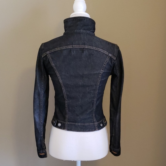 Dark denim jean jacket - Picture 4 of 7